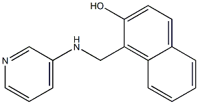 1-[(pyridin-3-ylamino)methyl]naphthalen-2-ol Structure