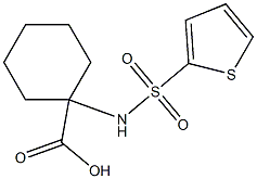 1-[(thien-2-ylsulfonyl)amino]cyclohexanecarboxylic acid 구조식 이미지