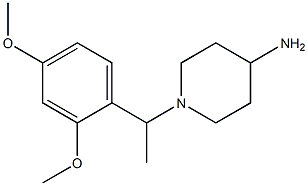 1-[1-(2,4-dimethoxyphenyl)ethyl]piperidin-4-amine 구조식 이미지