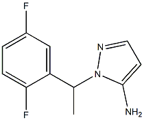 1-[1-(2,5-difluorophenyl)ethyl]-1H-pyrazol-5-amine Structure