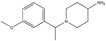 1-[1-(3-methoxyphenyl)ethyl]piperidin-4-amine 구조식 이미지