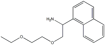 1-[1-amino-2-(2-ethoxyethoxy)ethyl]naphthalene Structure