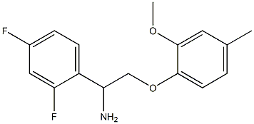 1-[1-amino-2-(2-methoxy-4-methylphenoxy)ethyl]-2,4-difluorobenzene Structure