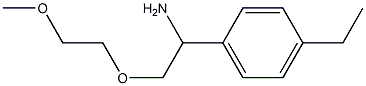 1-[1-amino-2-(2-methoxyethoxy)ethyl]-4-ethylbenzene Structure