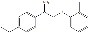 1-[1-amino-2-(2-methylphenoxy)ethyl]-4-ethylbenzene Structure