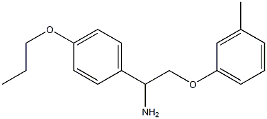 1-[1-amino-2-(3-methylphenoxy)ethyl]-4-propoxybenzene Structure