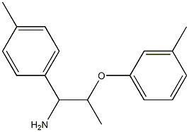 1-[1-amino-2-(3-methylphenoxy)propyl]-4-methylbenzene Structure