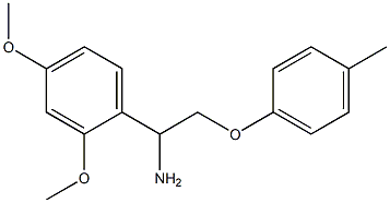 1-[1-amino-2-(4-methylphenoxy)ethyl]-2,4-dimethoxybenzene 구조식 이미지