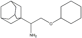 1-[1-amino-2-(cyclohexyloxy)ethyl]adamantane Structure