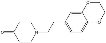 1-[2-(2,3-dihydro-1,4-benzodioxin-6-yl)ethyl]piperidin-4-one Structure