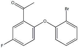 1-[2-(2-bromophenoxy)-5-fluorophenyl]ethan-1-one Structure