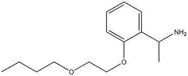 1-[2-(2-butoxyethoxy)phenyl]ethan-1-amine Structure