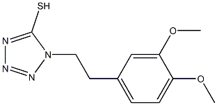 1-[2-(3,4-dimethoxyphenyl)ethyl]-1H-1,2,3,4-tetrazole-5-thiol Structure