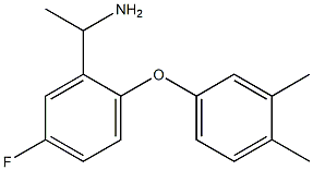 1-[2-(3,4-dimethylphenoxy)-5-fluorophenyl]ethan-1-amine 구조식 이미지