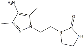 1-[2-(4-amino-3,5-dimethyl-1H-pyrazol-1-yl)ethyl]imidazolidin-2-one 구조식 이미지