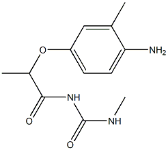 1-[2-(4-amino-3-methylphenoxy)propanoyl]-3-methylurea Structure