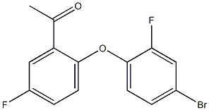 1-[2-(4-bromo-2-fluorophenoxy)-5-fluorophenyl]ethan-1-one Structure