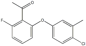 1-[2-(4-chloro-3-methylphenoxy)-6-fluorophenyl]ethan-1-one Structure