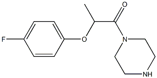 1-[2-(4-fluorophenoxy)propanoyl]piperazine 구조식 이미지