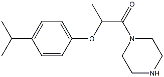 1-[2-(4-isopropylphenoxy)propanoyl]piperazine 구조식 이미지