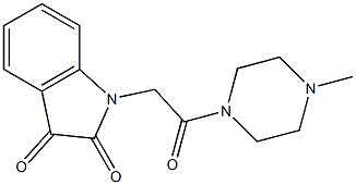 1-[2-(4-methylpiperazin-1-yl)-2-oxoethyl]-2,3-dihydro-1H-indole-2,3-dione Structure