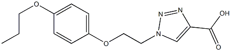 1-[2-(4-propoxyphenoxy)ethyl]-1H-1,2,3-triazole-4-carboxylic acid 구조식 이미지