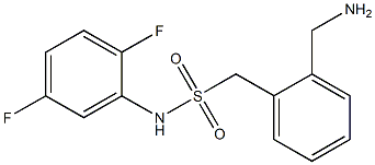 1-[2-(aminomethyl)phenyl]-N-(2,5-difluorophenyl)methanesulfonamide 구조식 이미지