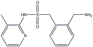 1-[2-(aminomethyl)phenyl]-N-(3-methylpyridin-2-yl)methanesulfonamide Structure