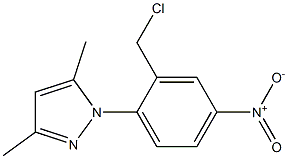 1-[2-(chloromethyl)-4-nitrophenyl]-3,5-dimethyl-1H-pyrazole Structure