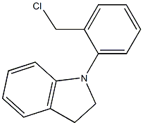 1-[2-(chloromethyl)phenyl]-2,3-dihydro-1H-indole 구조식 이미지