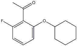 1-[2-(cyclohexyloxy)-6-fluorophenyl]ethan-1-one Structure