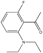 1-[2-(diethylamino)-6-fluorophenyl]ethan-1-one Structure