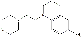 1-[2-(morpholin-4-yl)ethyl]-1,2,3,4-tetrahydroquinolin-6-amine 구조식 이미지