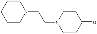 1-[2-(piperidin-1-yl)ethyl]piperidin-4-one 구조식 이미지