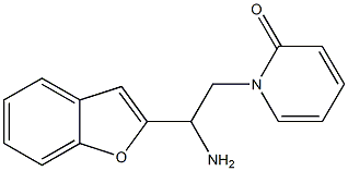 1-[2-amino-2-(1-benzofuran-2-yl)ethyl]-1,2-dihydropyridin-2-one 구조식 이미지