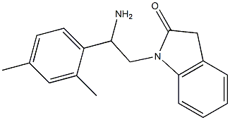 1-[2-amino-2-(2,4-dimethylphenyl)ethyl]-2,3-dihydro-1H-indol-2-one Structure