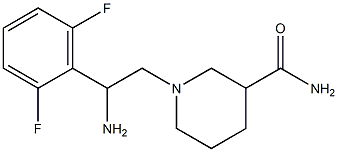 1-[2-amino-2-(2,6-difluorophenyl)ethyl]piperidine-3-carboxamide Structure