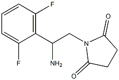 1-[2-amino-2-(2,6-difluorophenyl)ethyl]pyrrolidine-2,5-dione Structure