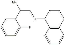 1-[2-amino-2-(2-fluorophenyl)ethoxy]-1,2,3,4-tetrahydronaphthalene Structure
