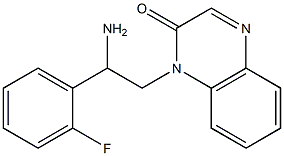 1-[2-amino-2-(2-fluorophenyl)ethyl]-1,2-dihydroquinoxalin-2-one Structure