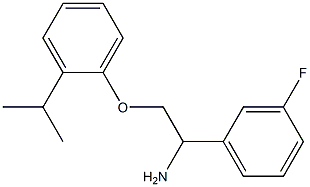 1-[2-amino-2-(3-fluorophenyl)ethoxy]-2-(propan-2-yl)benzene Structure