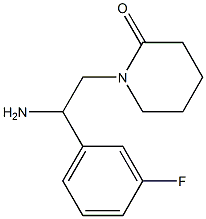 1-[2-amino-2-(3-fluorophenyl)ethyl]piperidin-2-one Structure