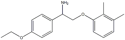 1-[2-amino-2-(4-ethoxyphenyl)ethoxy]-2,3-dimethylbenzene Structure