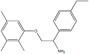 1-[2-amino-2-(4-ethylphenyl)ethoxy]-2,3,5-trimethylbenzene 구조식 이미지