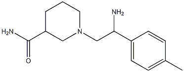 1-[2-amino-2-(4-methylphenyl)ethyl]piperidine-3-carboxamide 구조식 이미지