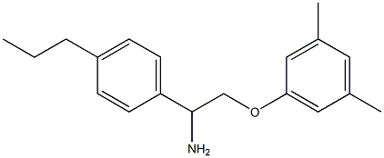 1-[2-amino-2-(4-propylphenyl)ethoxy]-3,5-dimethylbenzene Structure