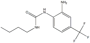 1-[2-amino-4-(trifluoromethyl)phenyl]-3-butylurea 구조식 이미지