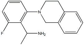 1-[2-fluoro-6-(1,2,3,4-tetrahydroisoquinolin-2-yl)phenyl]ethan-1-amine Structure