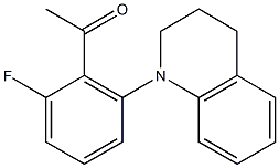 1-[2-fluoro-6-(1,2,3,4-tetrahydroquinolin-1-yl)phenyl]ethan-1-one Structure