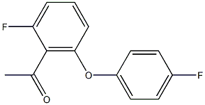 1-[2-fluoro-6-(4-fluorophenoxy)phenyl]ethan-1-one Structure